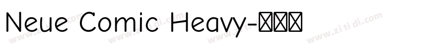 Neue Comic Heavy字体转换